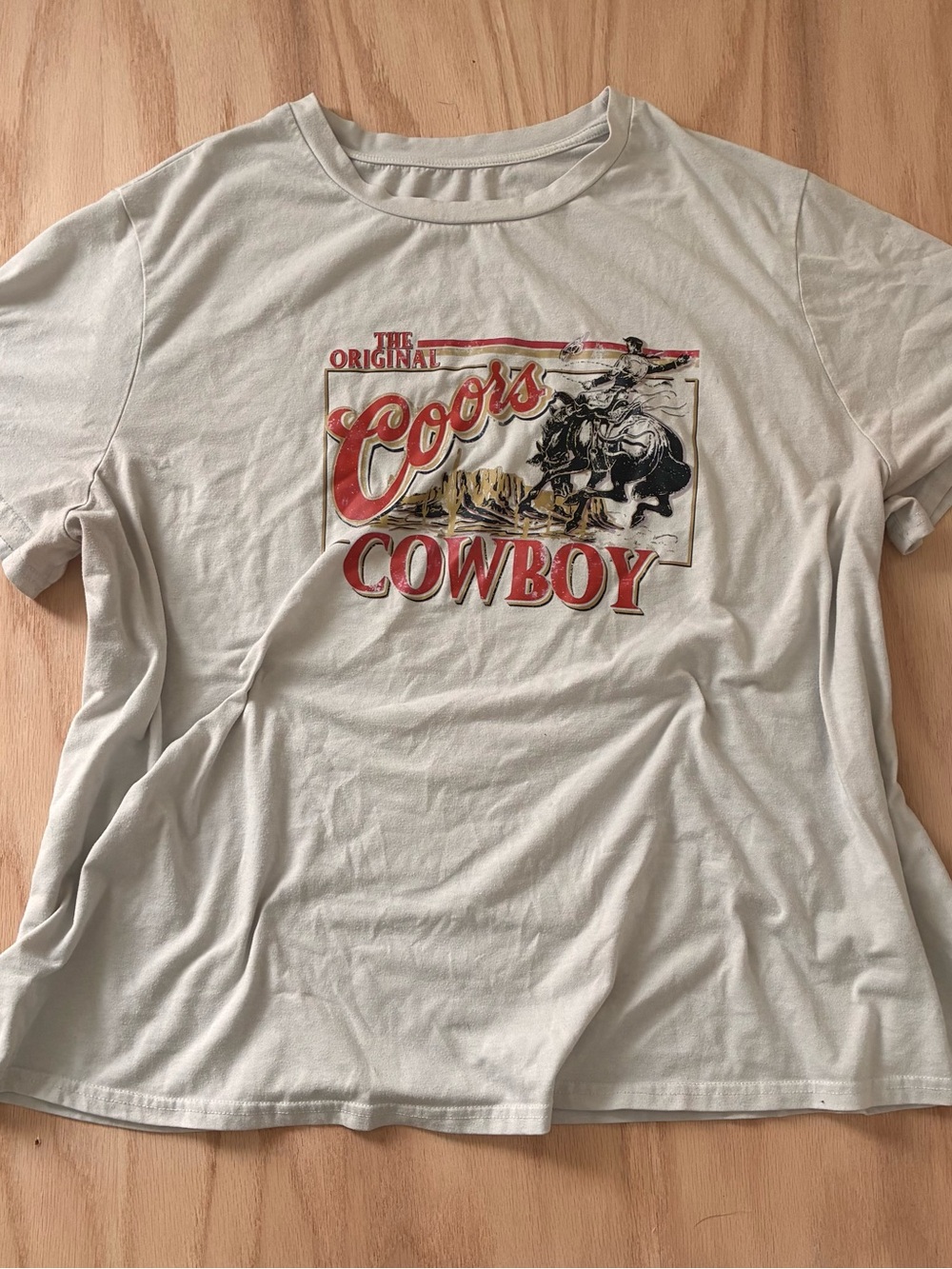 STMOVE Curve Coors Cowboy Graphic Tee - Light Gray 4XL